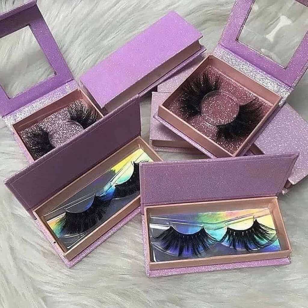 custom eyelash boxes and lashes wholesale