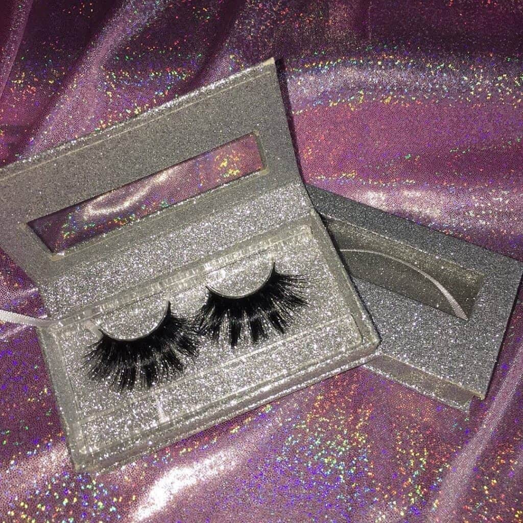 glitter empty eyelash packaging boxes