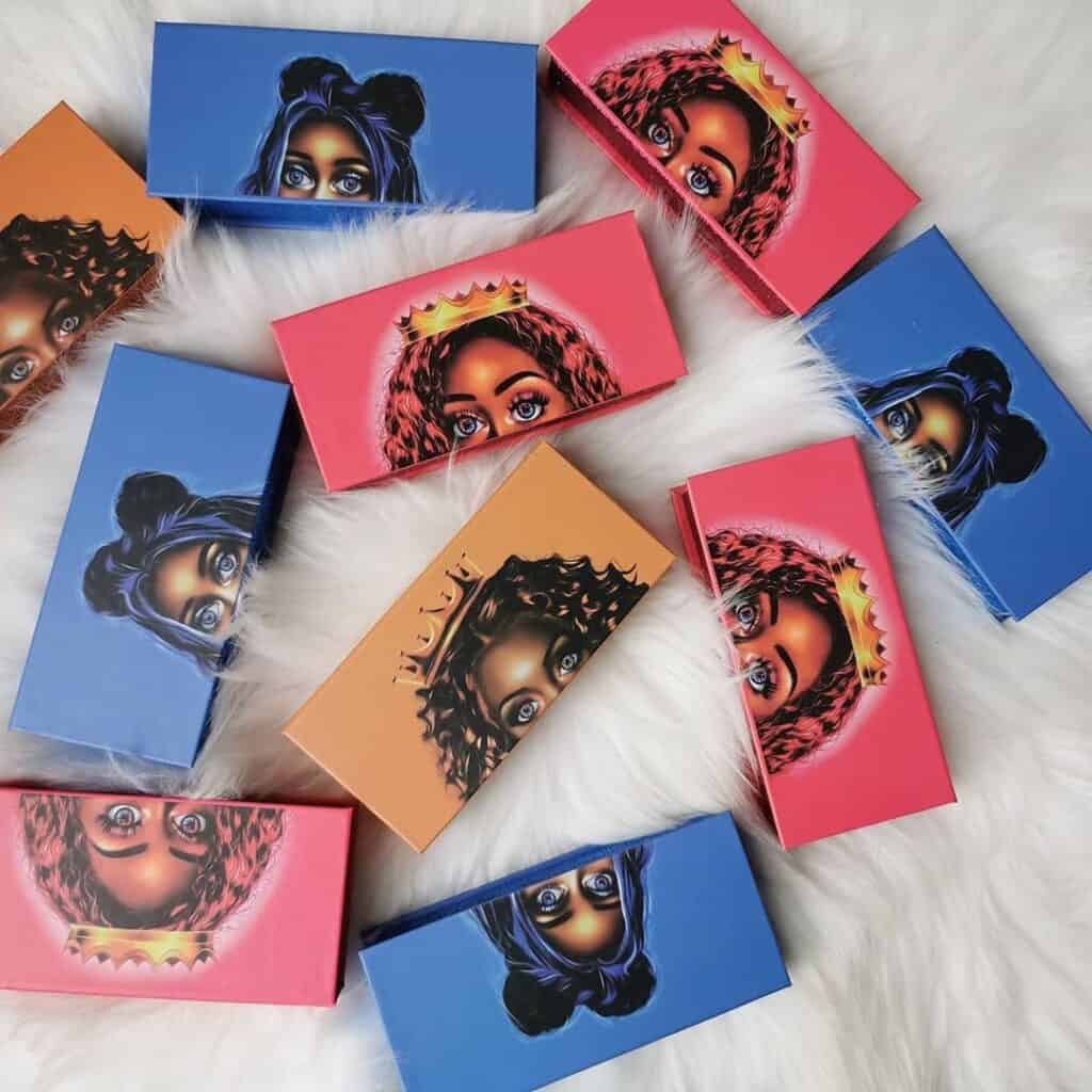 custom mink eyelash boxes