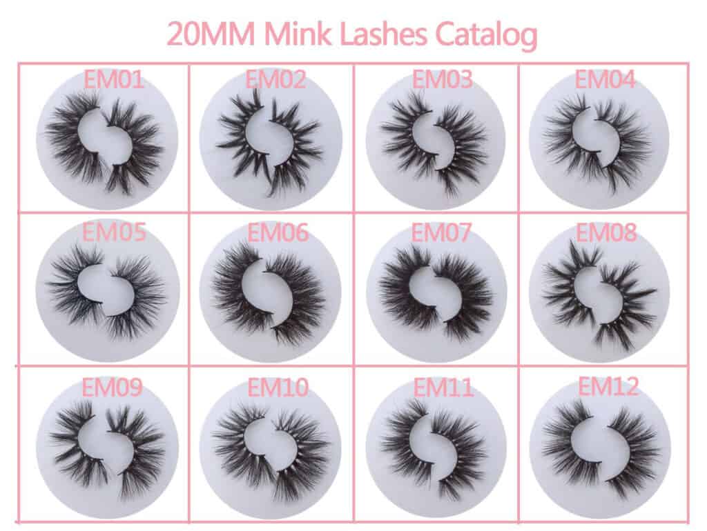 20mm strip mink eyelashes wholesale vendors