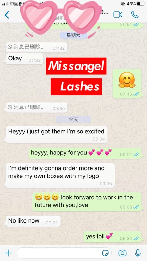 mink lash vendors feedback