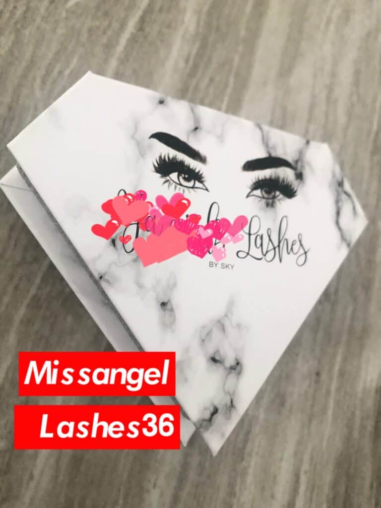 marble diamond lash packaging boxes for 3d strip lashes