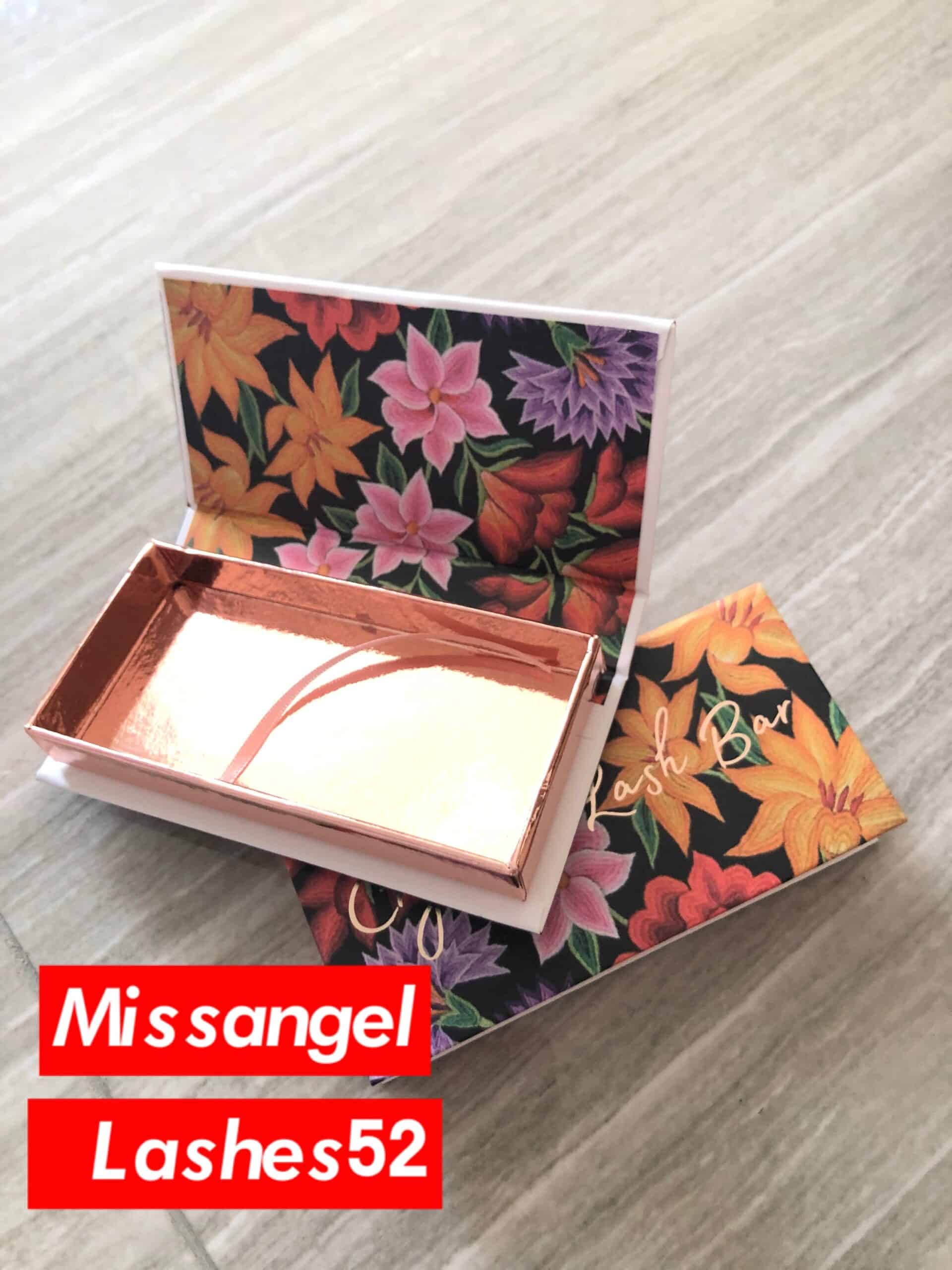 Flower Custom Eyelash Packaging Boxes