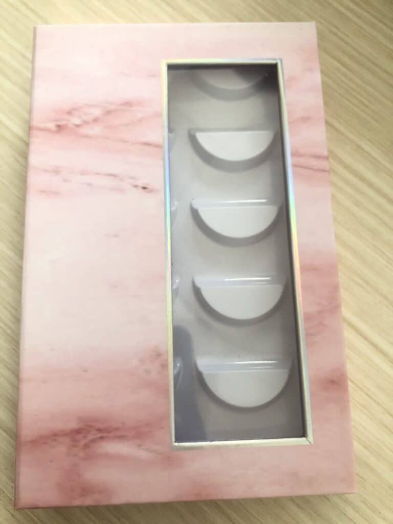 Pink Marble Eyelash Book