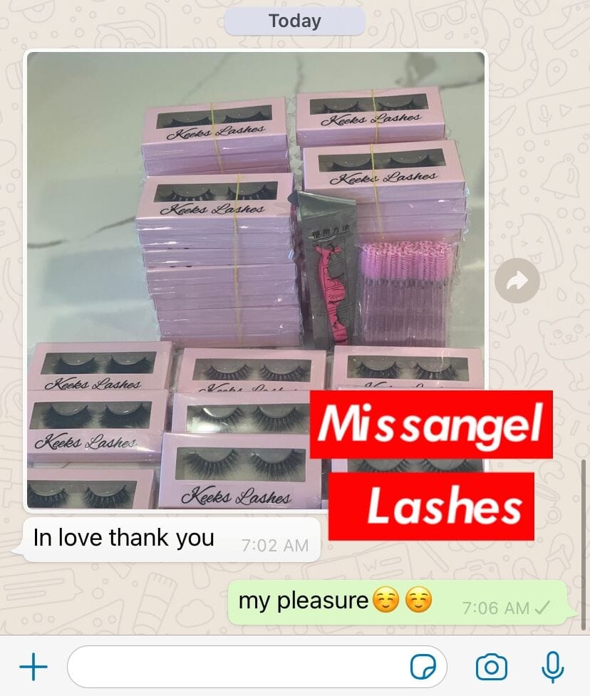 free paper cases and mink eyelashes