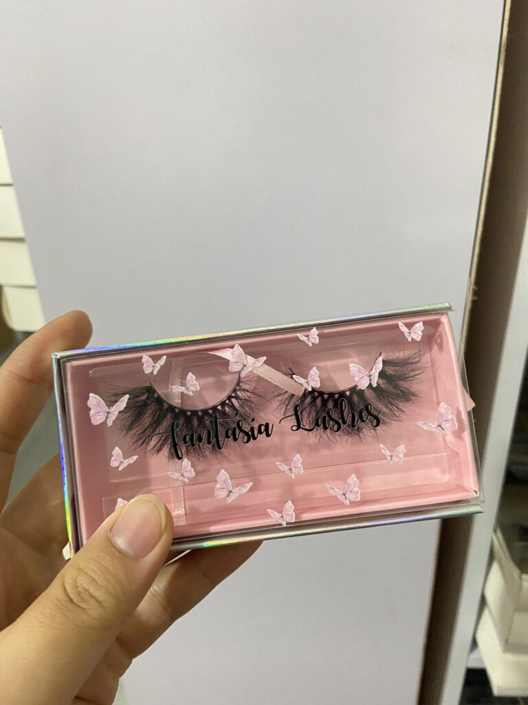 20mm mink strip lashes and eyelash boxes vendors