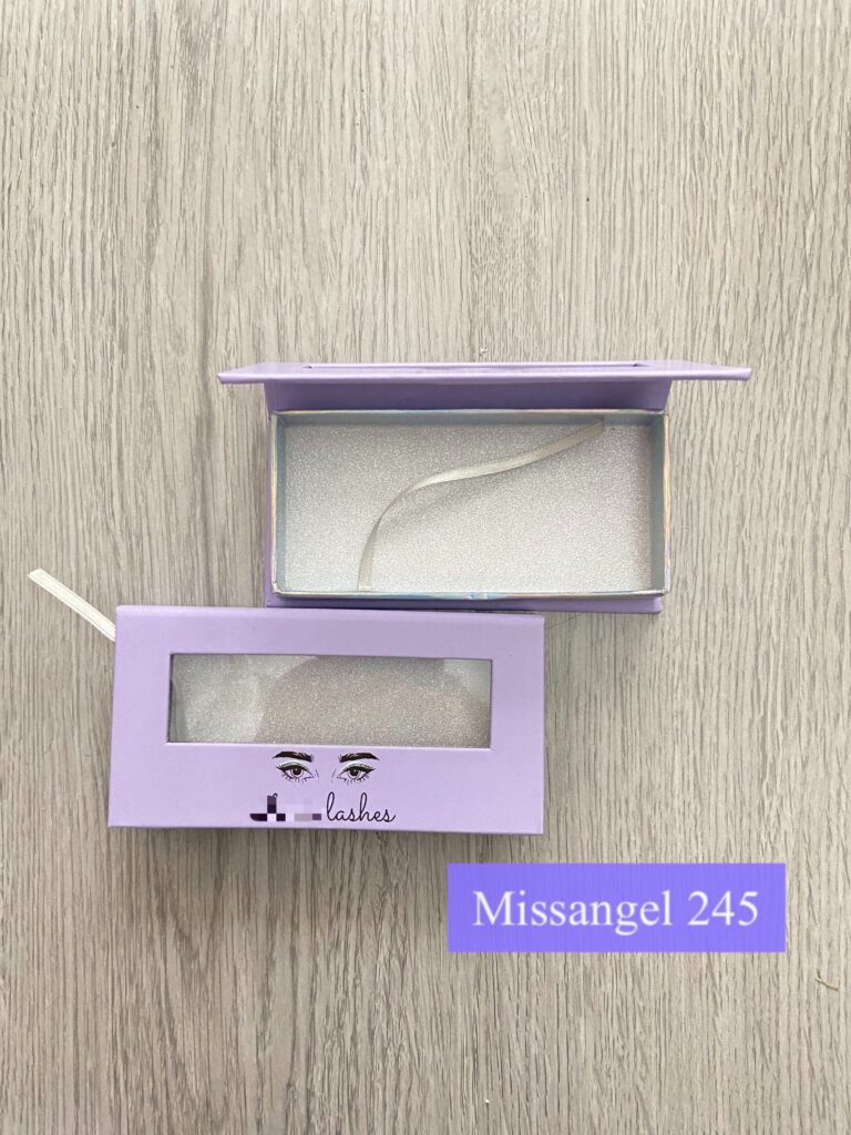 custom purple eyelash packaging wholesale vendors