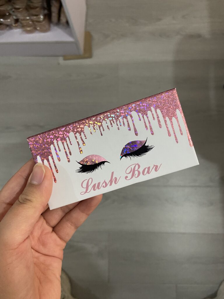 wholesale pink eyelash boxes for 3d eyelashes