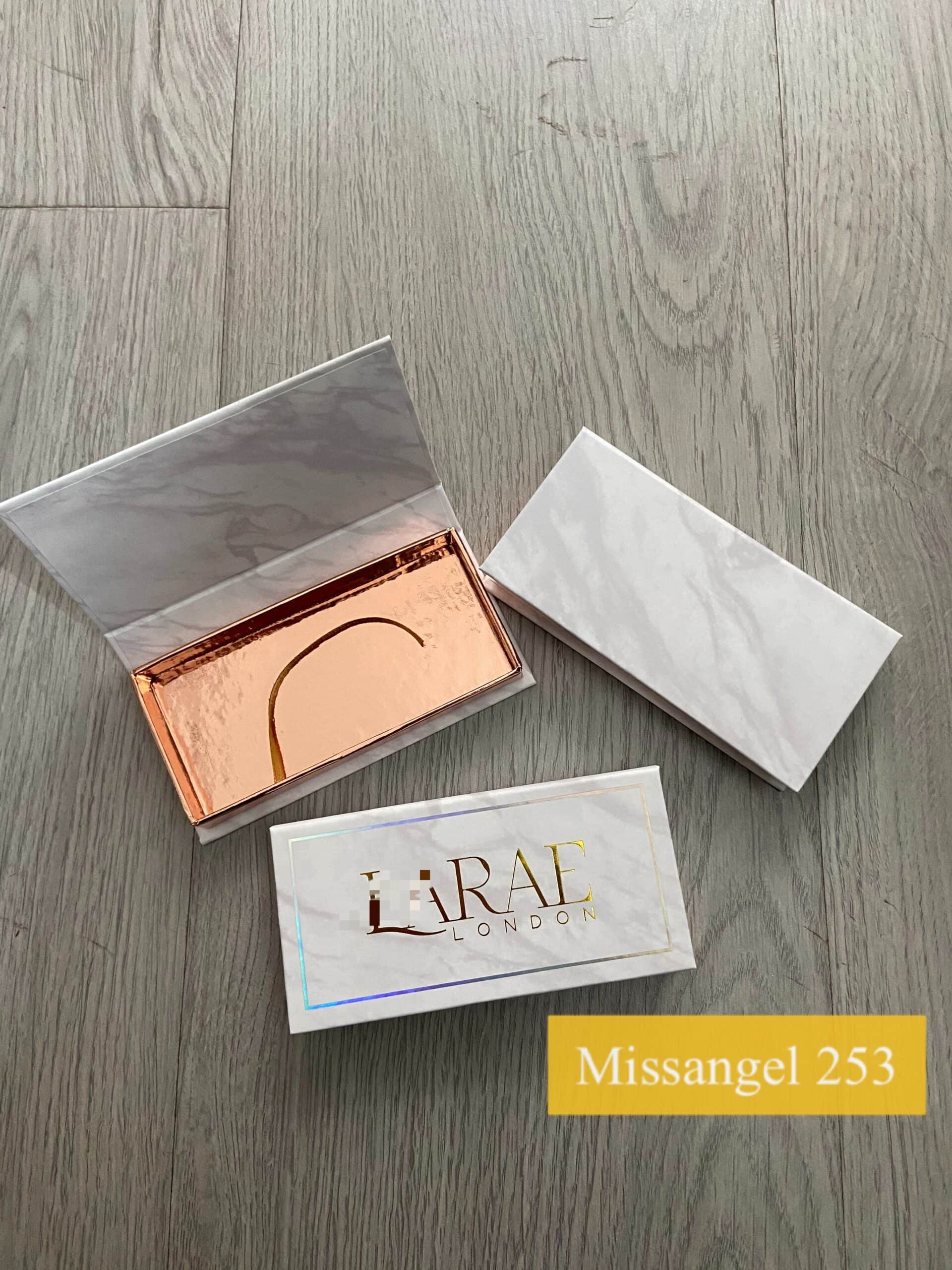 marble eyelash packaging for mink lashes