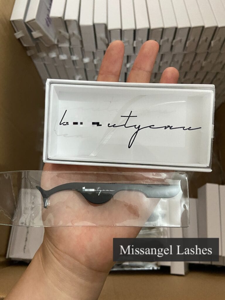 mink lash eyelash packaging boxes lash tweezers