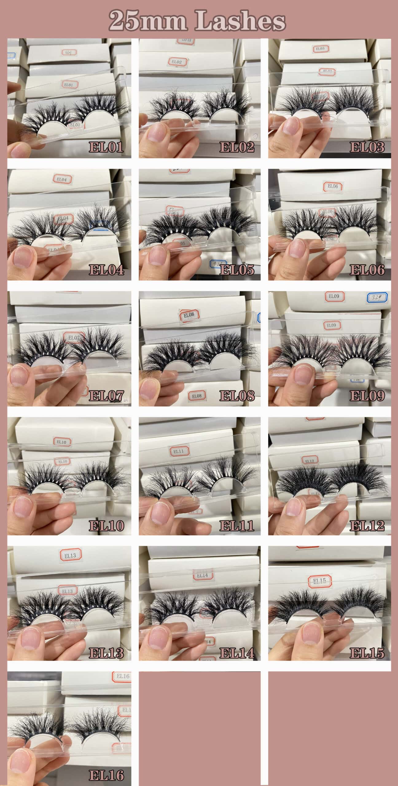 wholesale 25mm mink eyelashes quality lashes