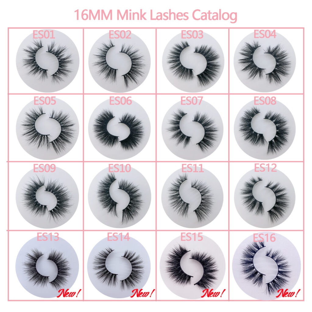 wholesale 16mm mink lashes