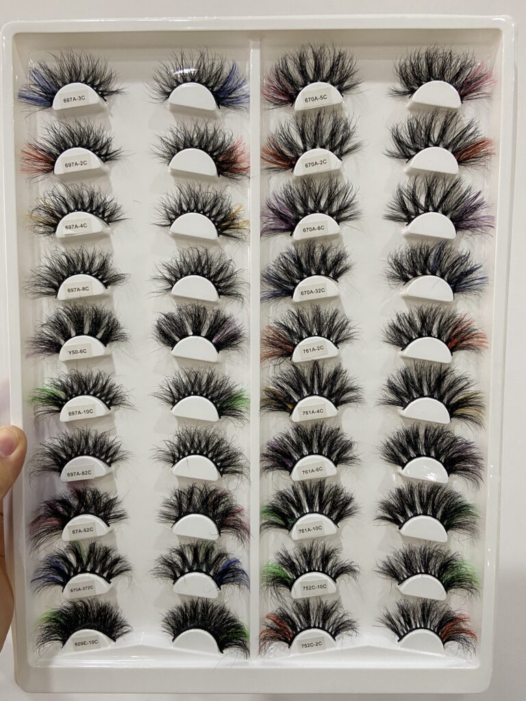 wholesale colorful mink lash vendors