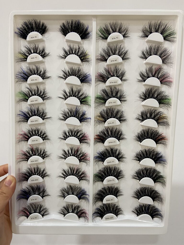 colorful wholesale mink lashes