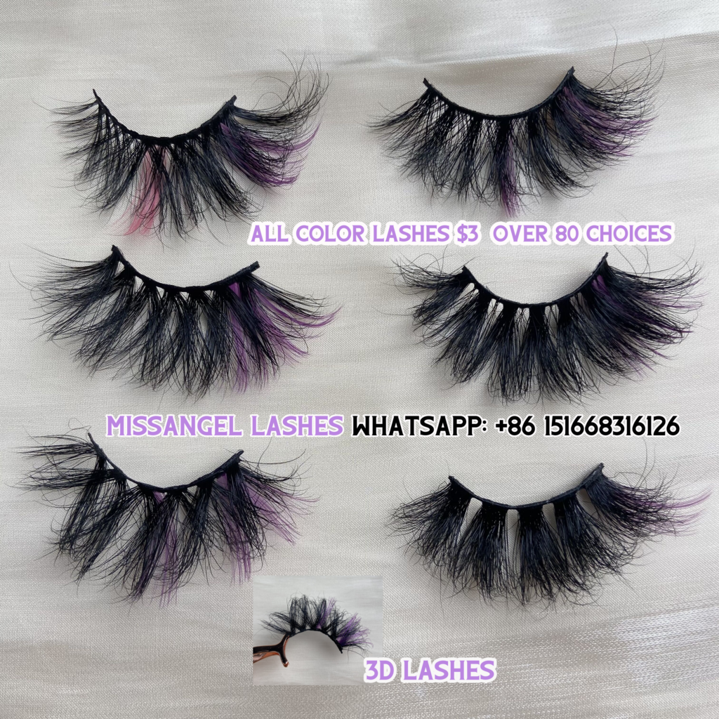 wholesale color mink lashes