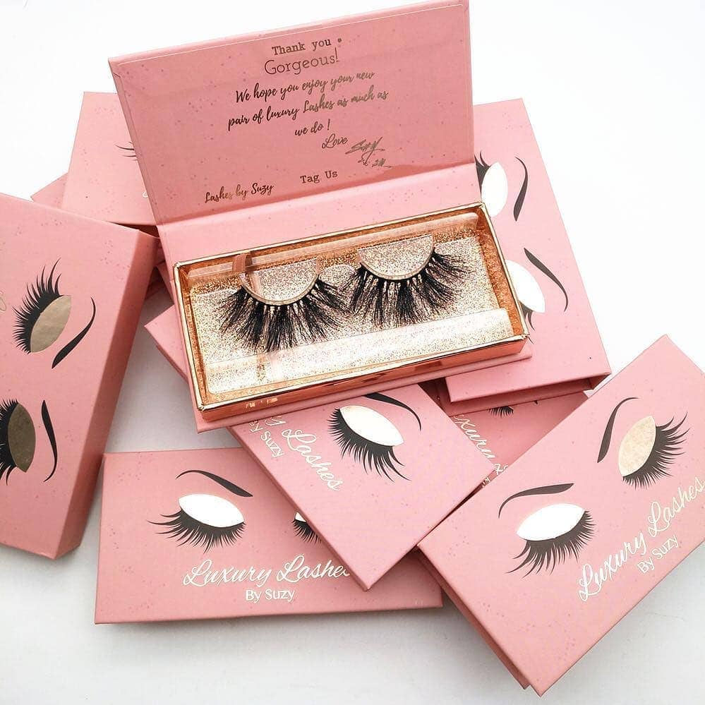 pink lash boxes with a lovely eye images