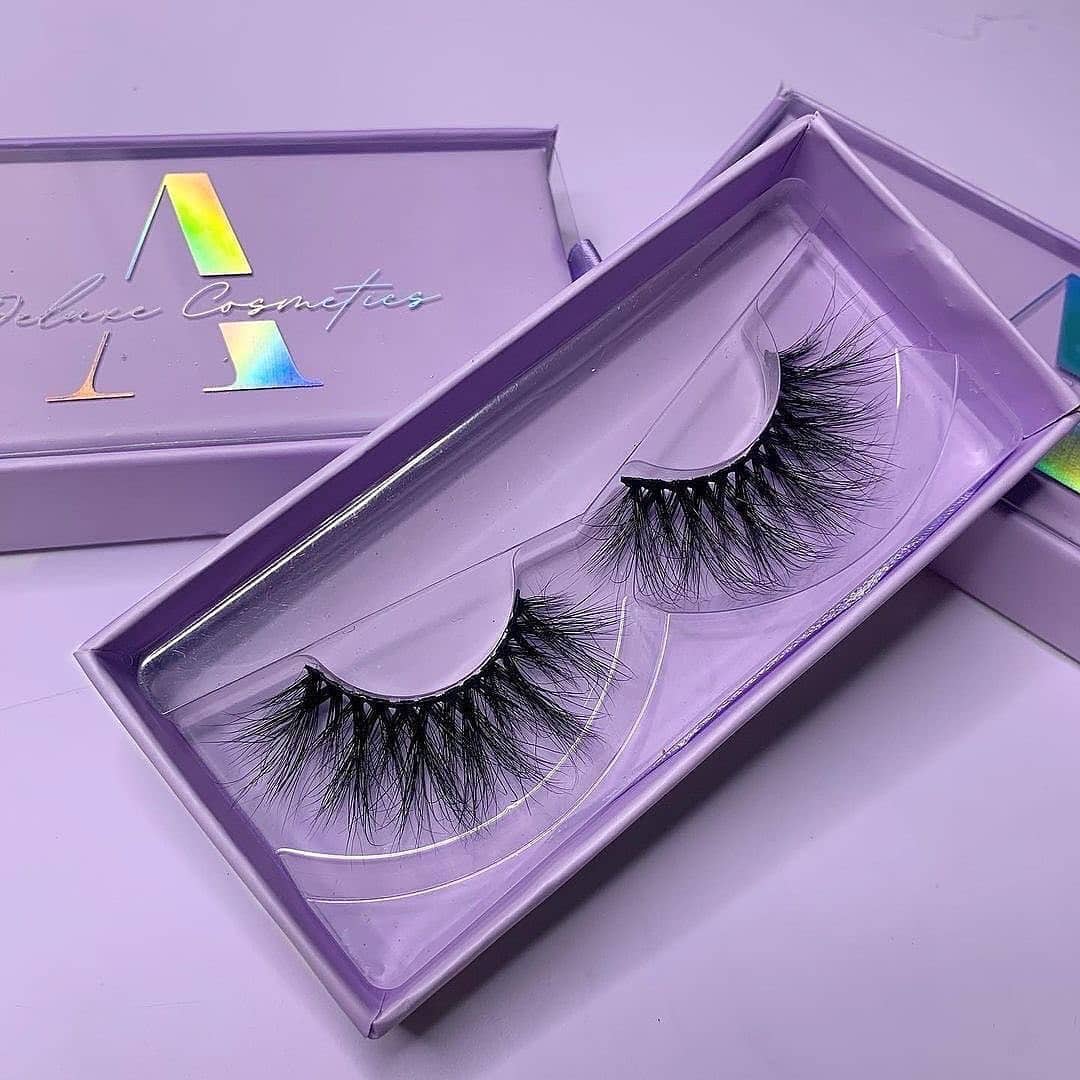 purple slide out eyelash boxes wholesale vendors