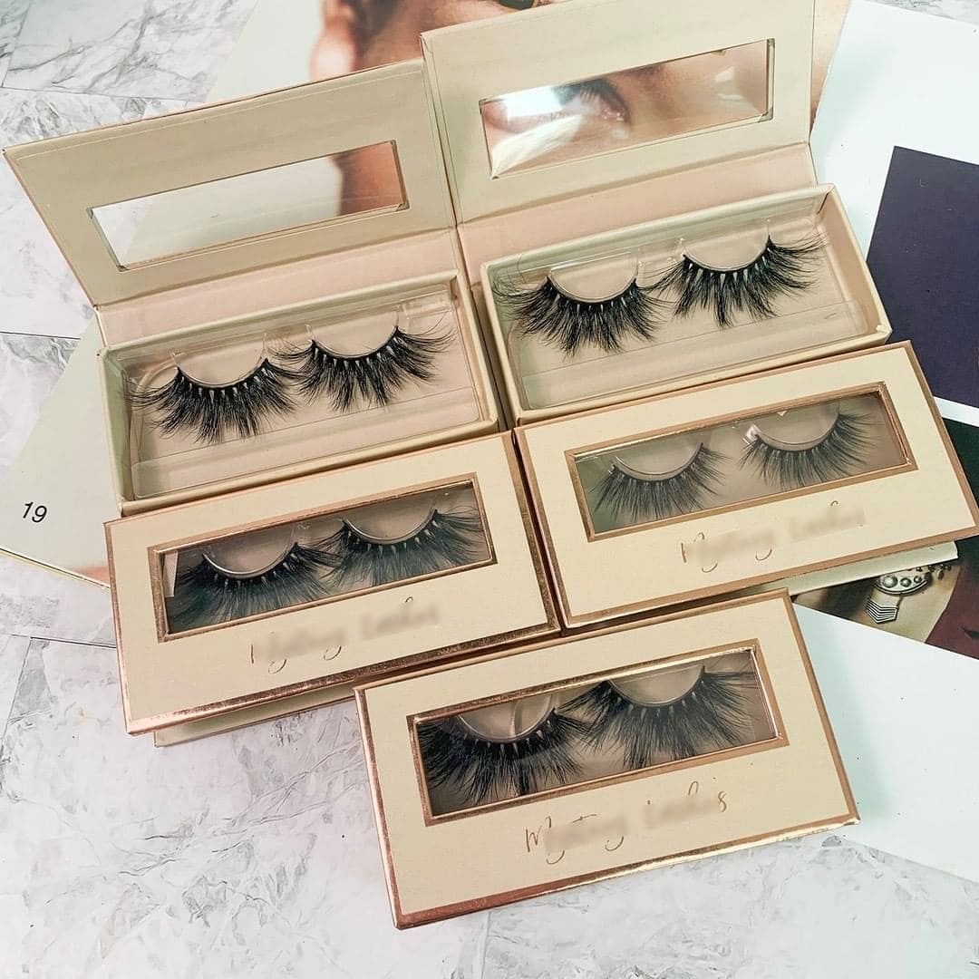 nude luxury eyelash packaging box wholesale vendors