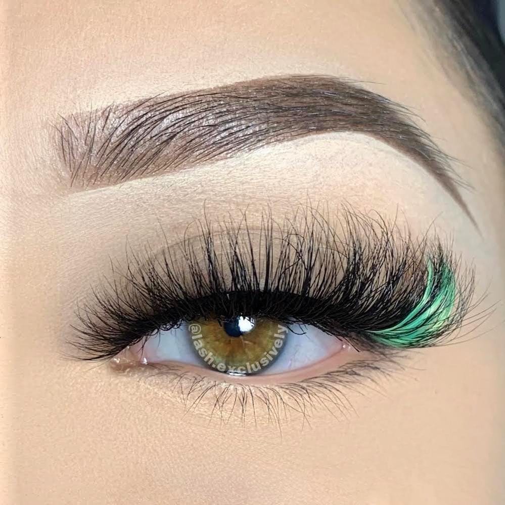 natural 3d green lashes