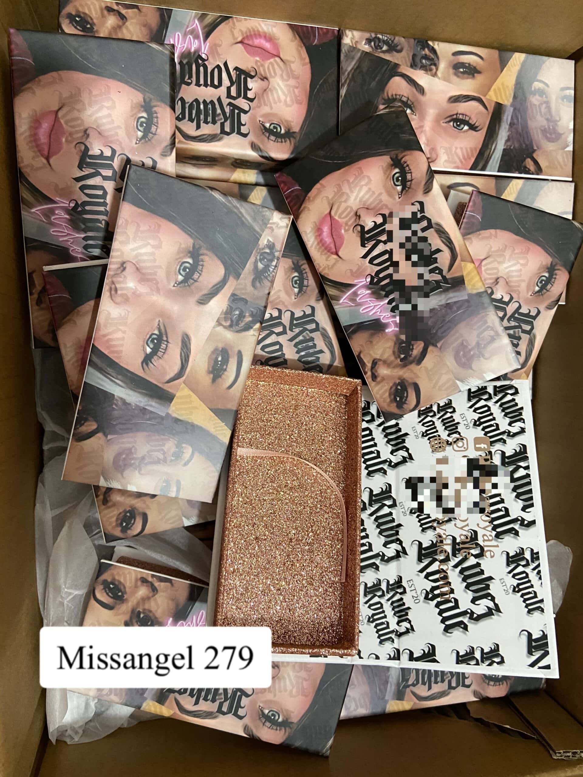 full pattern printed eyelash boxes