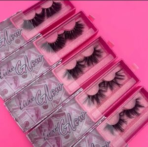 wholesale lash packaging with 25mm mink lashes
